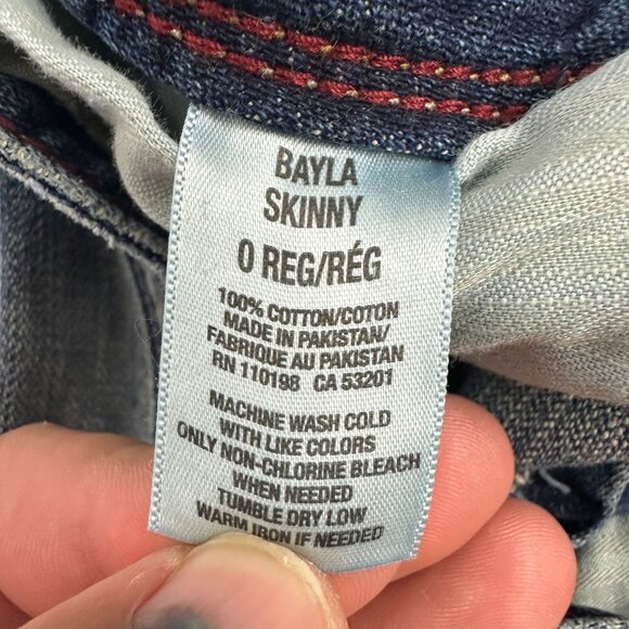 Aeropostale Bayla Skinny Jeans Distressed Medium Wash Denim Womens Size 0 Reg - Picture 5 of 5